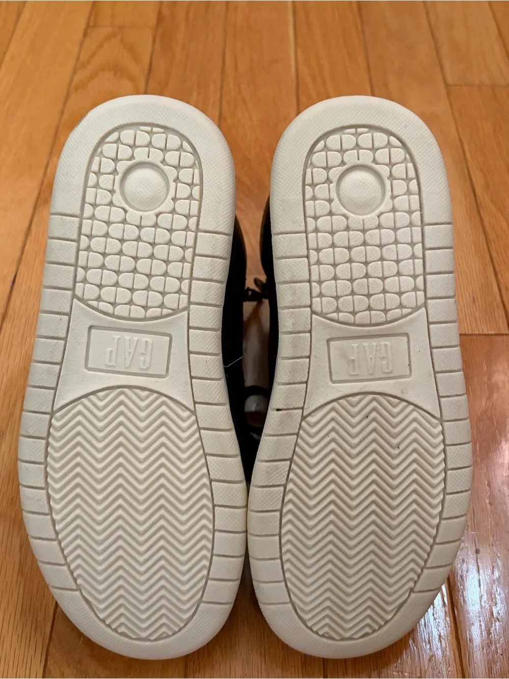 GAP Kids Black High-Top Sneakers with White Soles